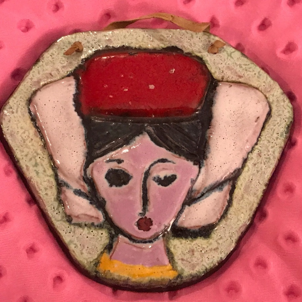 Vintage Greek Clay Tile